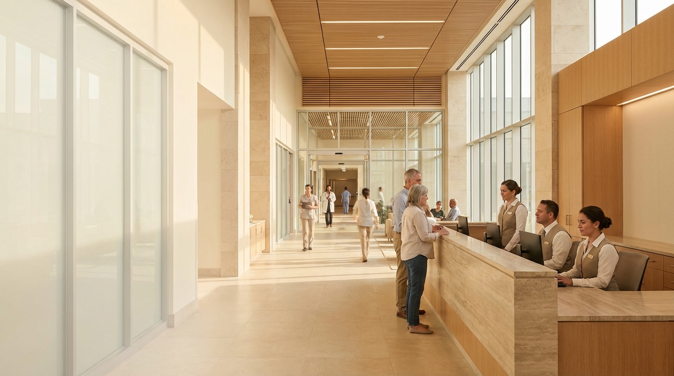 Modern hospital interior